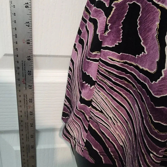 VINTAGE Y2K SOULMATES Purple Ruffled V-Neck Blouse Size Medium - Picture 8 of 8